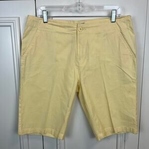 Caribbean Joe Yellow Bermuda Shorts – Size 12